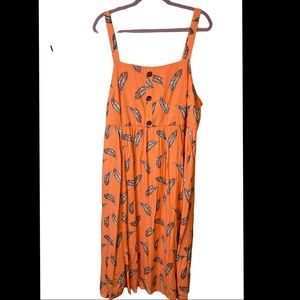 BNWT Torrid Midi Dress with Button Detail